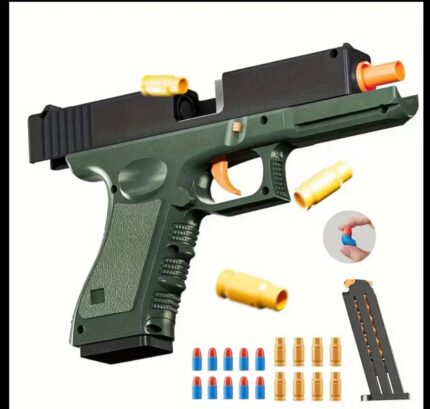 Soft elastic toy gun, shell throwing toy gun, shooting toy gun, suitable for Christmas, Halloween, Children's Day gifts